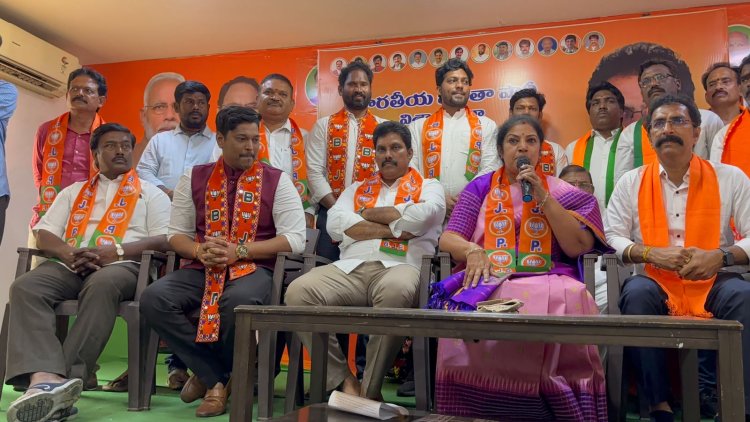 బిజెపి పార్టీ బలోపేతానికి కృషి చేస్తా : వాసుపల్లి సంతోష్ కుమార్