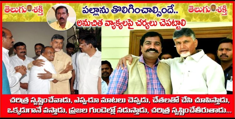 పల్లా శ్రీనివాసరావు ను రాష్ట్ర టిడిపి అధ్యక్ష పదవి నుంచి తొలగించాలి
