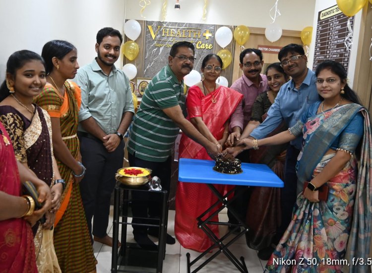 వి హెల్త్ కేర్ సేవలు అభినందనీయం  డాక్టర్ పి కె జోస్